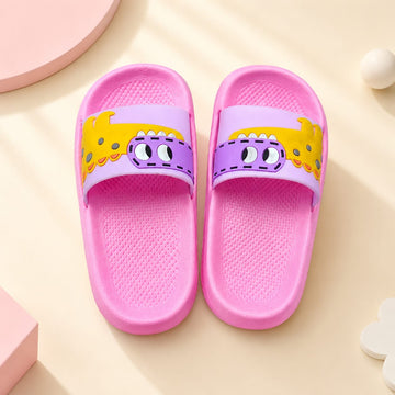 Tusker Kids Cute Cartoon EVA Comfort Slippers – Pink & Lavender