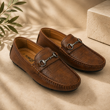 Tusker Milano Horsebit Driving Loafer – Vintage Walnut Brown