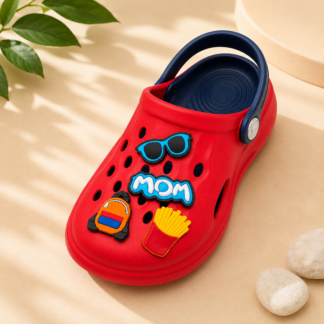 Kids FunStep EVA Clogs - Red Navy