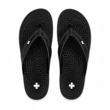 Tusker Women's Acupressure EVA Flip Flops – Lightweight Comfort Slippers | Black