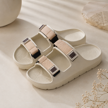 Tusker FlexFit Kids Slippers Beige
