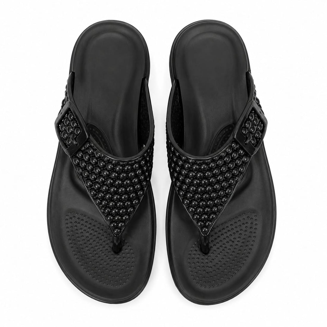 Women's Black EVA Comfort Slippers | Lightweight Soft Cushion Flip Flops for Daily Wear